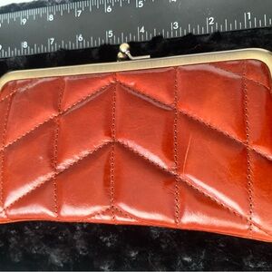 Patricia Nash Burns orange/rust hue, Leather Clutch